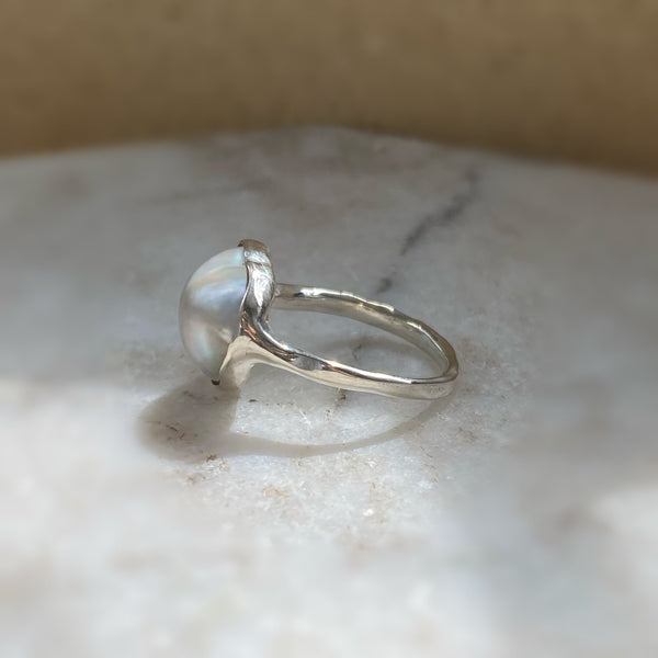 一点もの coeur  pearl gray ring No.4 - hikari pearl.
