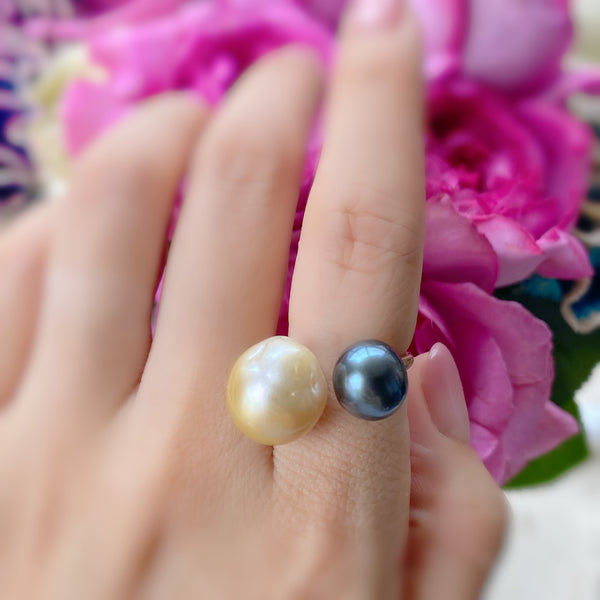 一点もの south sea tahiti  pearl ring No.15 - hikari pearl.