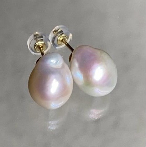 14kgf  fresh water  pearl ピアス イヤリング - hikari pearl.
