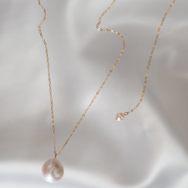 teardrop  pearl long ネックレス - hikari pearl.