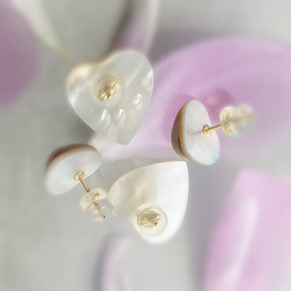 coeur motif  pearl nudeピアス イヤリング - hikari pearl.