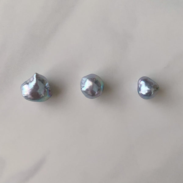 natural blue akoya ring セミオーダー - hikari pearl.