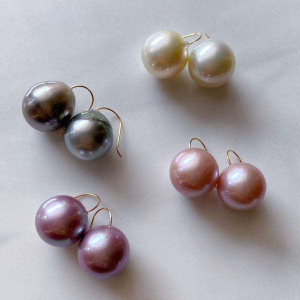 一点もの k18 south sea pearl  ピアス