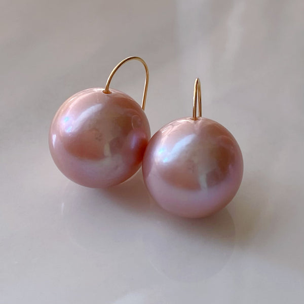 一点もの k18 sakura pink  pearl  ピアス