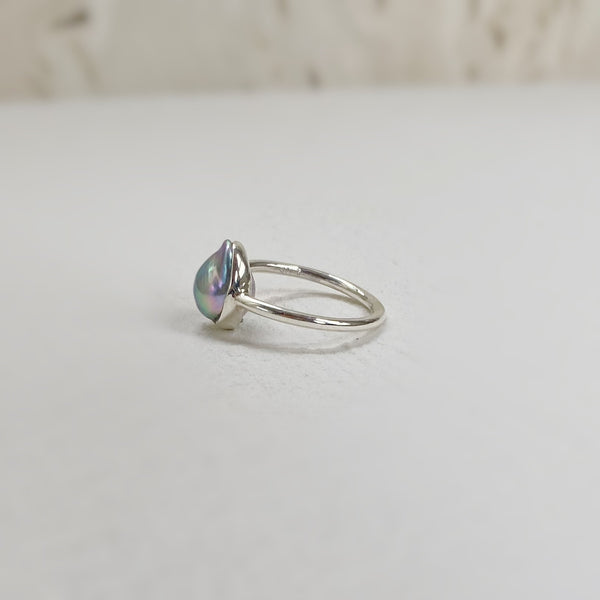 一点もの natural akoya ring No.27 - hikari pearl.