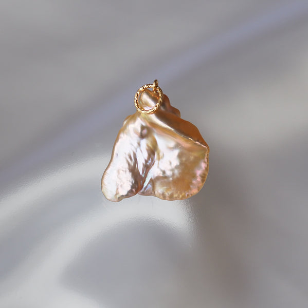 natural color keshi  Fresh water Pendant top ペンダントトップ ネックレス - hikari pearl.