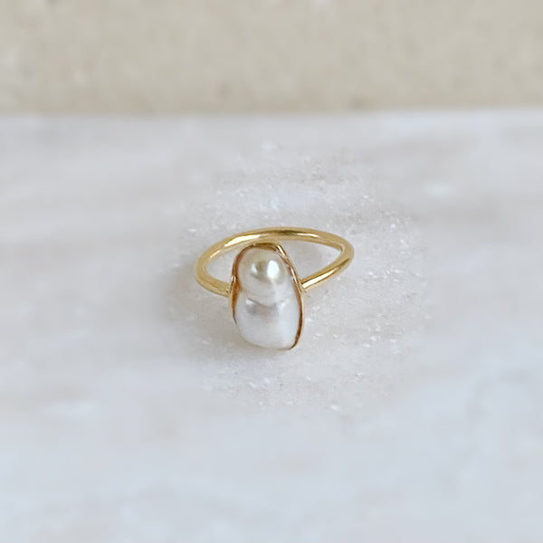 一点もの south sea keshi pearl ring No.29 - hikari pearl.