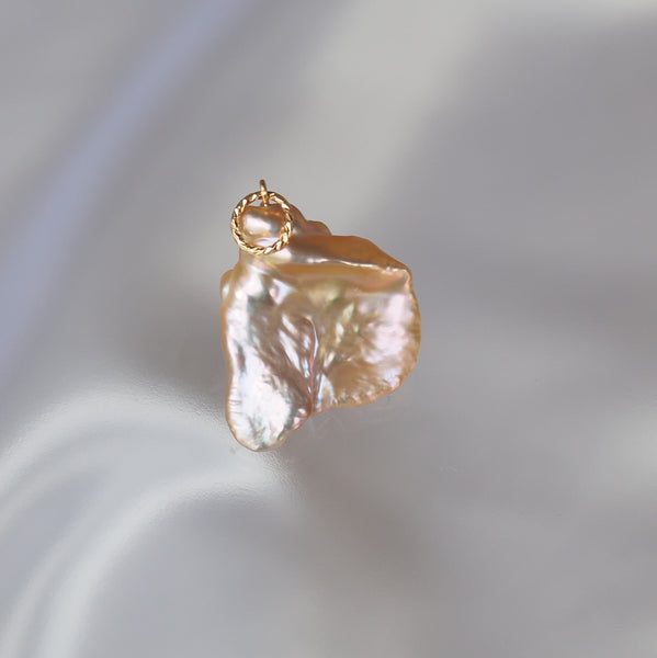 natural color keshi  Fresh water Pendant top ペンダントトップ ネックレス - hikari pearl.