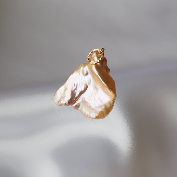 natural color keshi  Fresh water Pendant top ペンダントトップ ネックレス - hikari pearl.