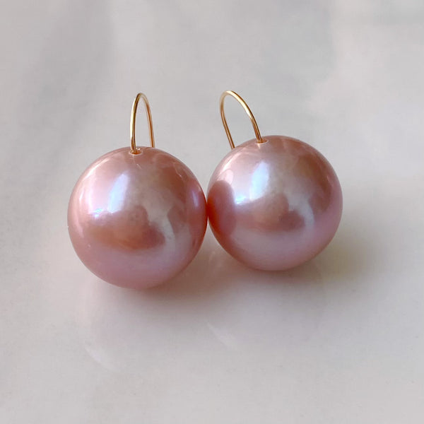一点もの k18 sakura pink  pearl  ピアス