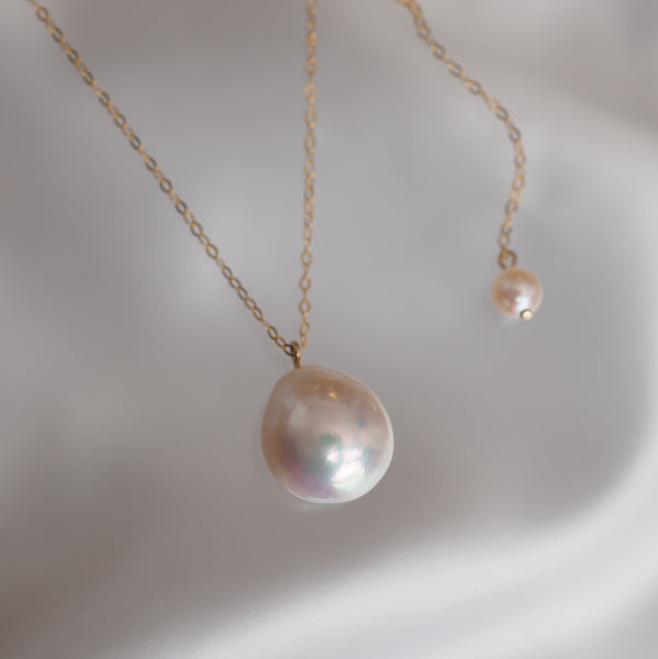 teardrop  pearl long ネックレス - hikari pearl.