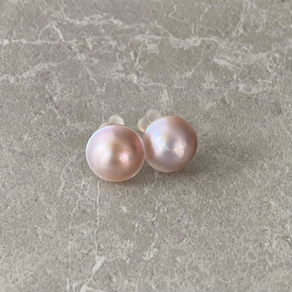 hémisphère rose  nudeピアス イヤリング - hikari pearl.