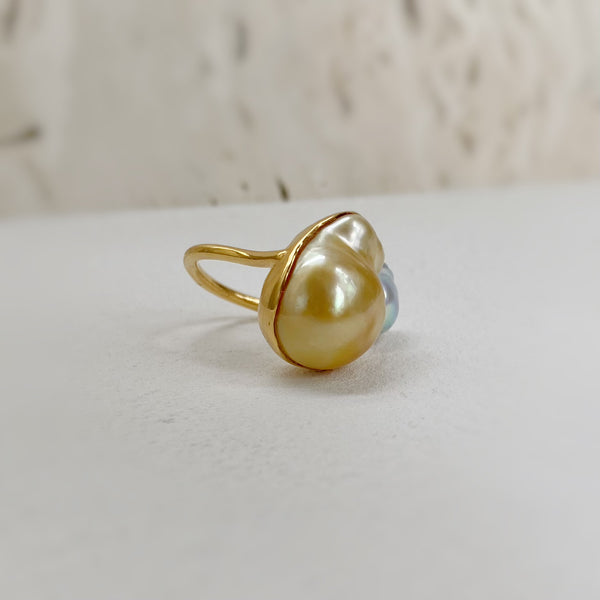 一点もの south sea natural akoya pearl ring No.30 - hikari pearl.