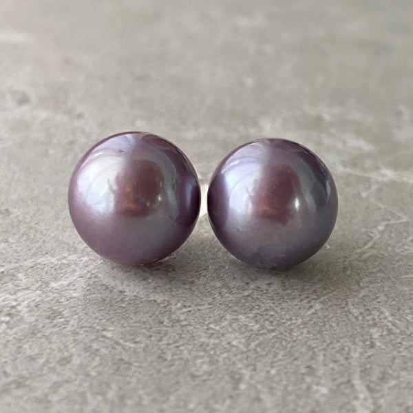 natural color  purple pink ピアス イヤリング - hikari pearl.