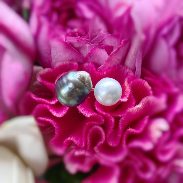 一点もの south sea  tahiti pearl ring No.13 - hikari pearl.