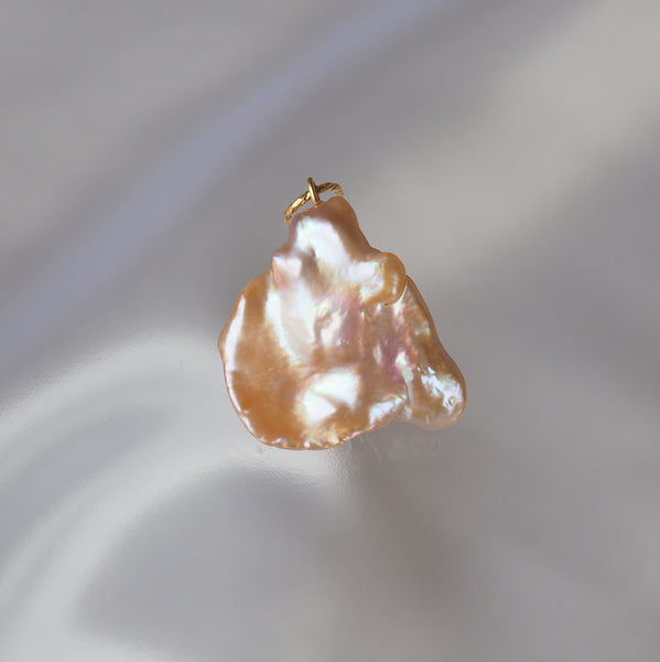 natural color keshi  Fresh water Pendant top ペンダントトップ ネックレス - hikari pearl.