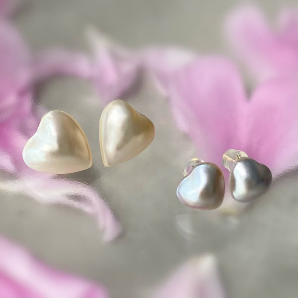 coeur motif  pearl nudeピアス イヤリング - hikari pearl.