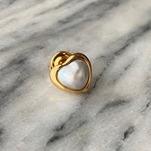 一点もの coeur mabe  pearl pin brooch  plane - hikari pearl.