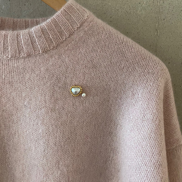 一点もの coeur mabe  pearl pin brooch perle - hikari pearl.