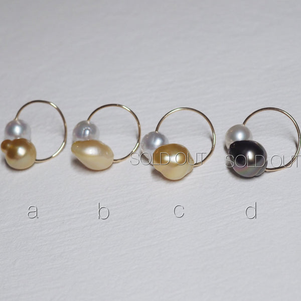 Tahiti  South Sea pearl イヤーカフ リング - hikari pearl.