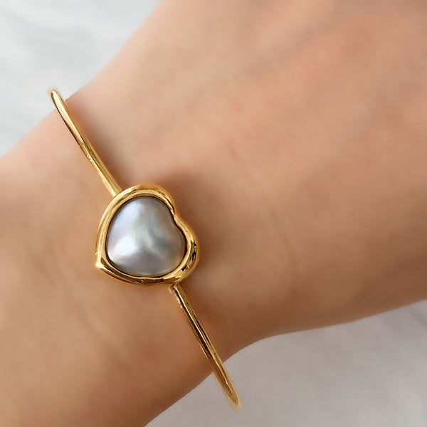 一点もの coeur motif  pearl bangle ブレスレット - hikari pearl.