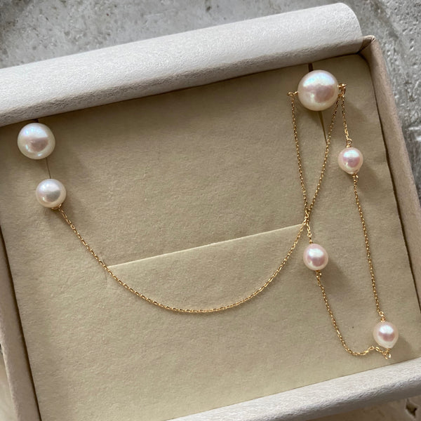 k18Akoya & Fresh water mariage station weddingピアス イヤーカフ - hikari pearl.