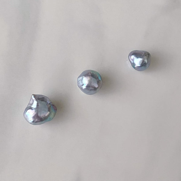 natural blue akoya ring セミオーダー - hikari pearl.
