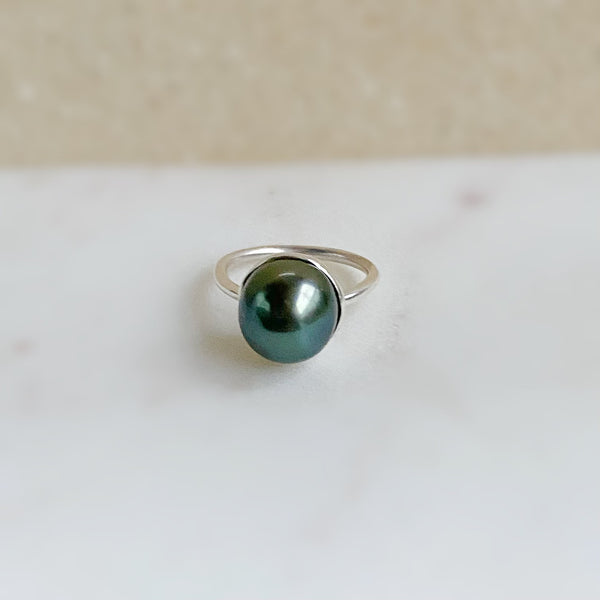 一点もの tahiti  pearl ring No.22 - hikari pearl.