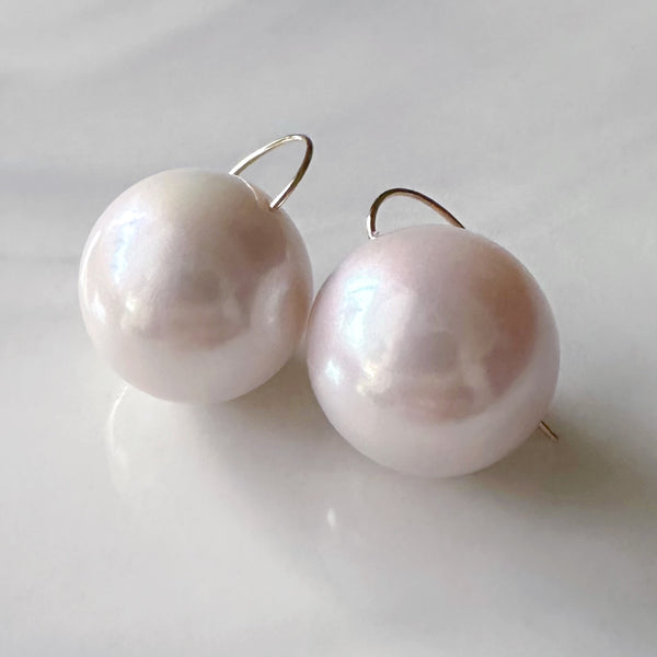 一点もの k18  freshwater pearl ピアス