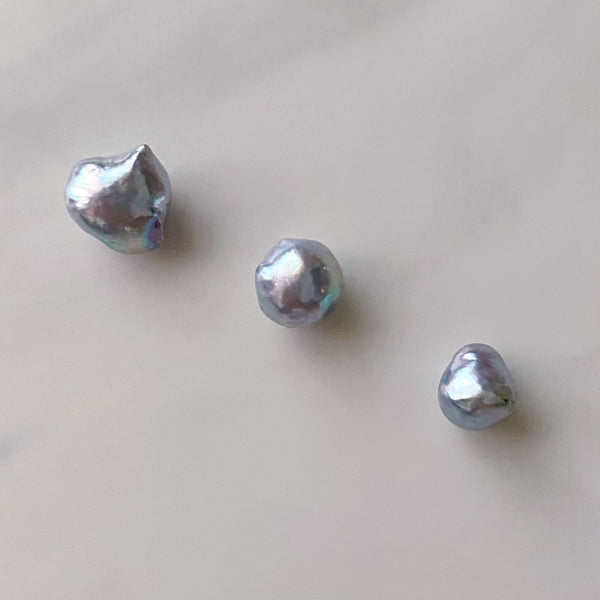 natural blue akoya ring セミオーダー - hikari pearl.