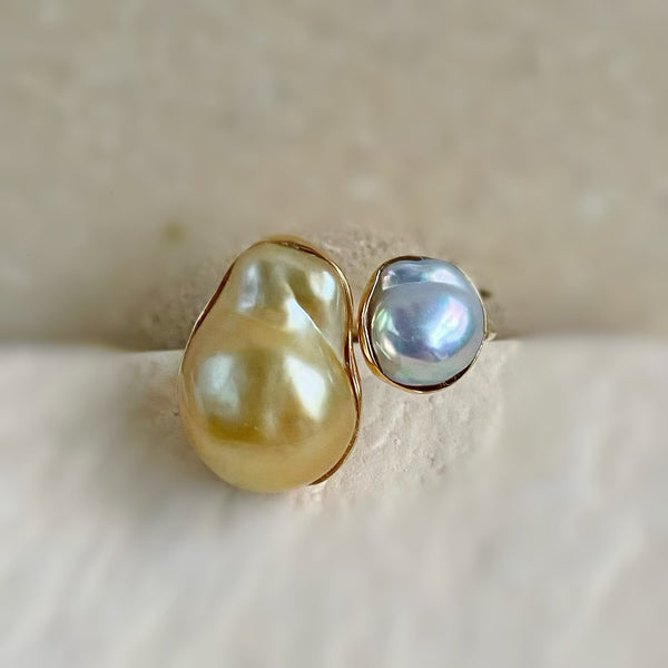 一点もの south sea natural akoya pearl ring No.30 - hikari pearl.
