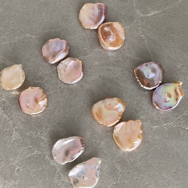 natural color petal  pearl nudeピアス イヤリング - hikari pearl.