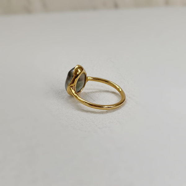一点もの tahiti  keshi pearl ring No.28 - hikari pearl.