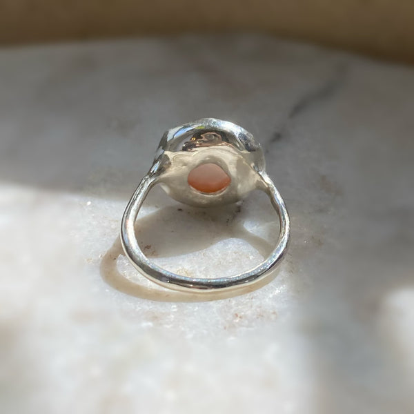 一点もの mabe  pearl  rose ring No.6 - hikari pearl.