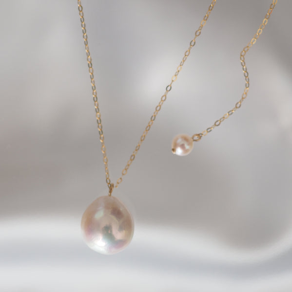 teardrop  pearl long ネックレス - hikari pearl.