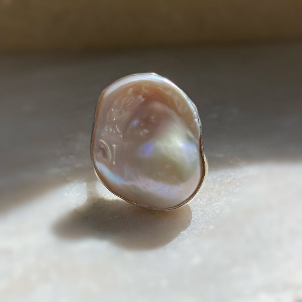 一点もの oyster baroque ring No.1 - hikari pearl.