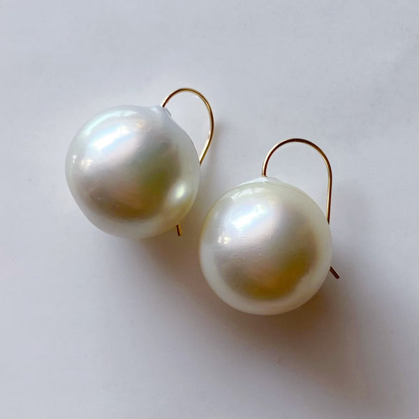 一点もの k18 south sea pearl  ピアス