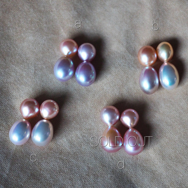 happy dragee twin  pearl ピアス イヤリング - hikari pearl.