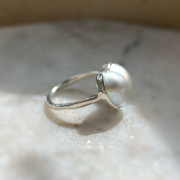 一点もの coeur  pearl gray ring No.4 - hikari pearl.