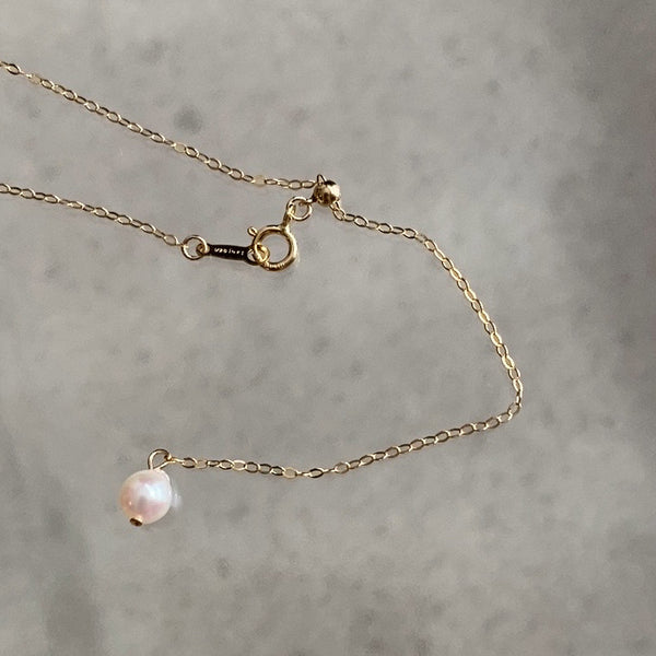 14kgf  natural color akoya long necklace ネックレス - hikari pearl.