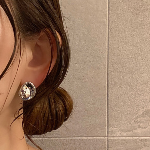 silver broad beans  pearl ピアス イヤリング - hikari pearl.