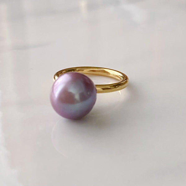 natural color  pearl ring セミオーダー - hikari pearl.