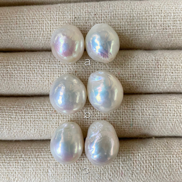 drop rainbow  pearl nudeピアス イヤリング - hikari pearl.