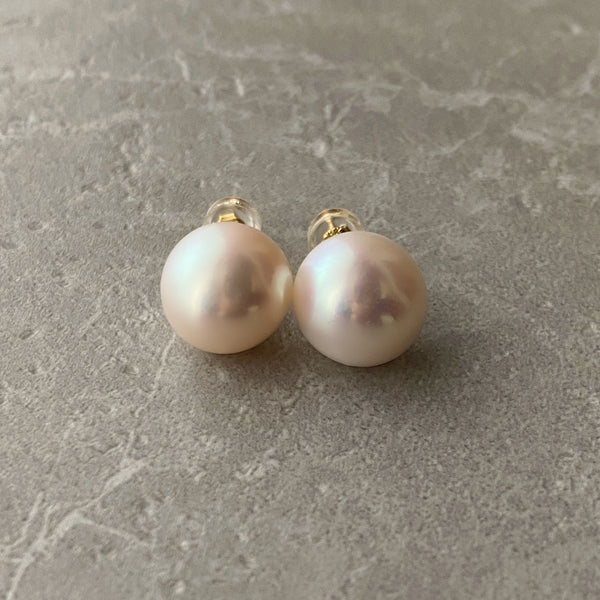 oval kobore 11mm nudeピアス イヤリング - hikari pearl.