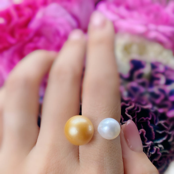 一点もの south sea tahiti   pearl ring No.14 - hikari pearl.