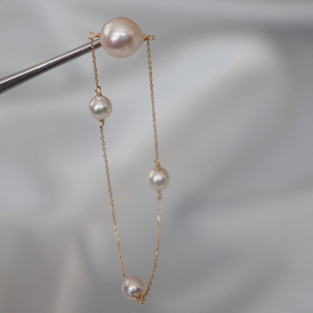 k10 Akoya & Fresh water mariage station weddingピアス　イヤーカフ - hikari pearl.