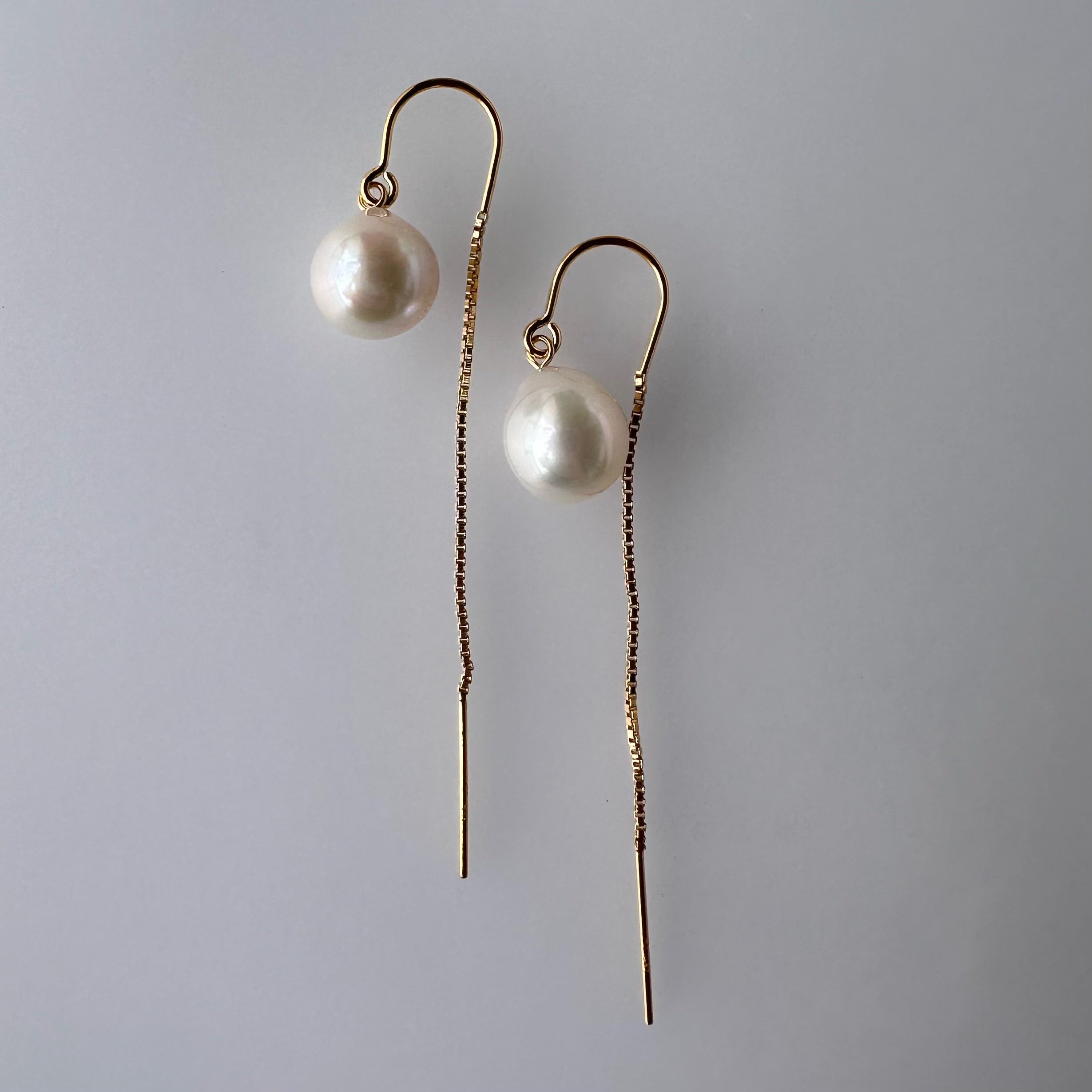 "Lueur Drop リュール ドロップ"  パール　ロングピアス - hikari pearl.