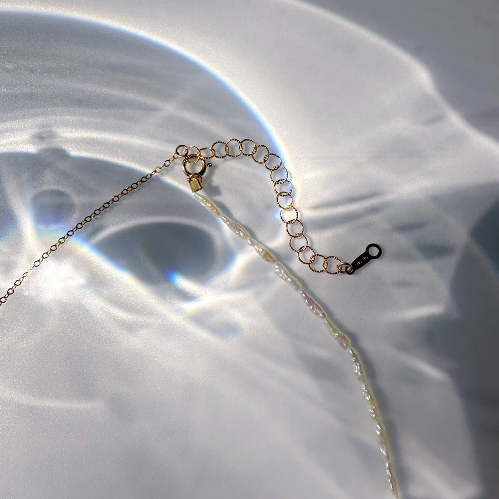 "lily of the valley リリー・オブ・ザ・ヴァリー" アシンメトリー　マンテル　パール　ネックレス - hikari pearl.