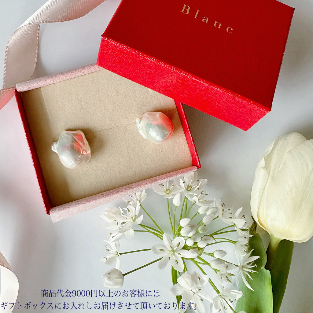 No.9 egg  pearl  station long weddingピアス　イヤリング - hikari pearl.