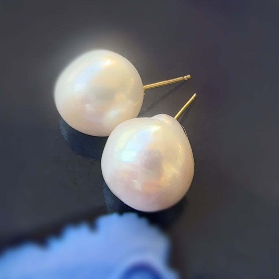 "Pearl Plump パール プランプ"  ピアス　イヤリング - hikari pearl.